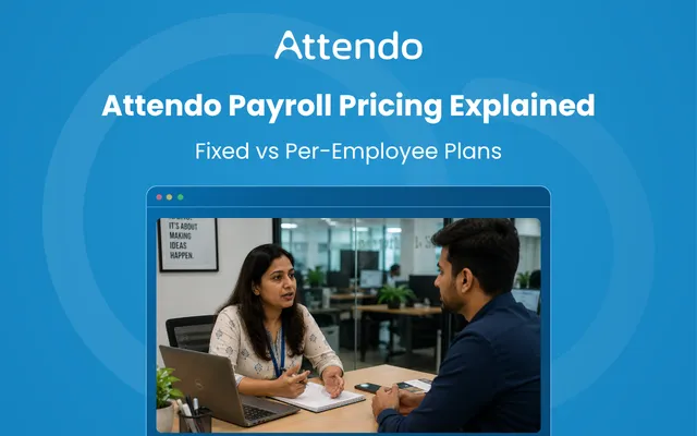 Attendo payroll pricing explained, comparing fixed and per-employee plans.