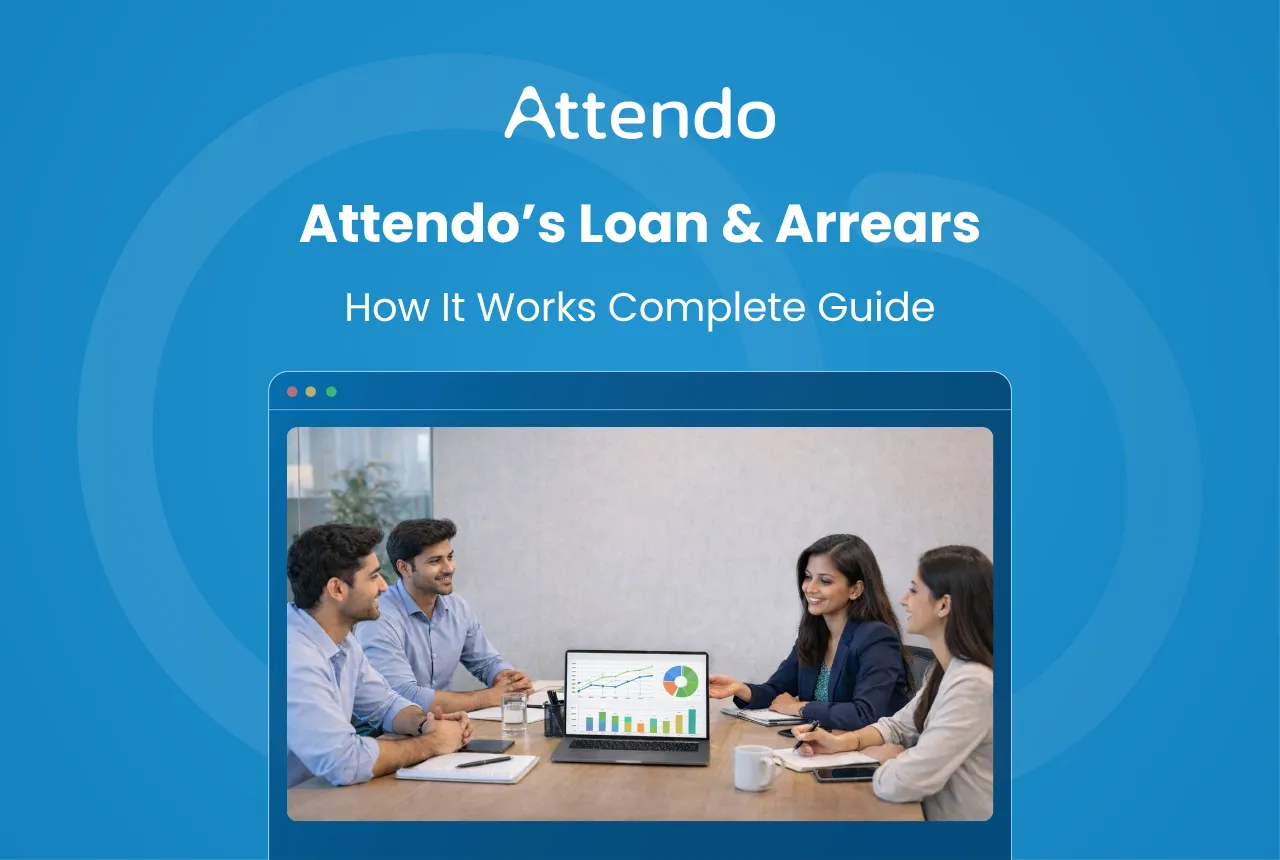 Attendo’s loan and arrears feature helps businesses manage employee loans, repayments and outstanding balances.
