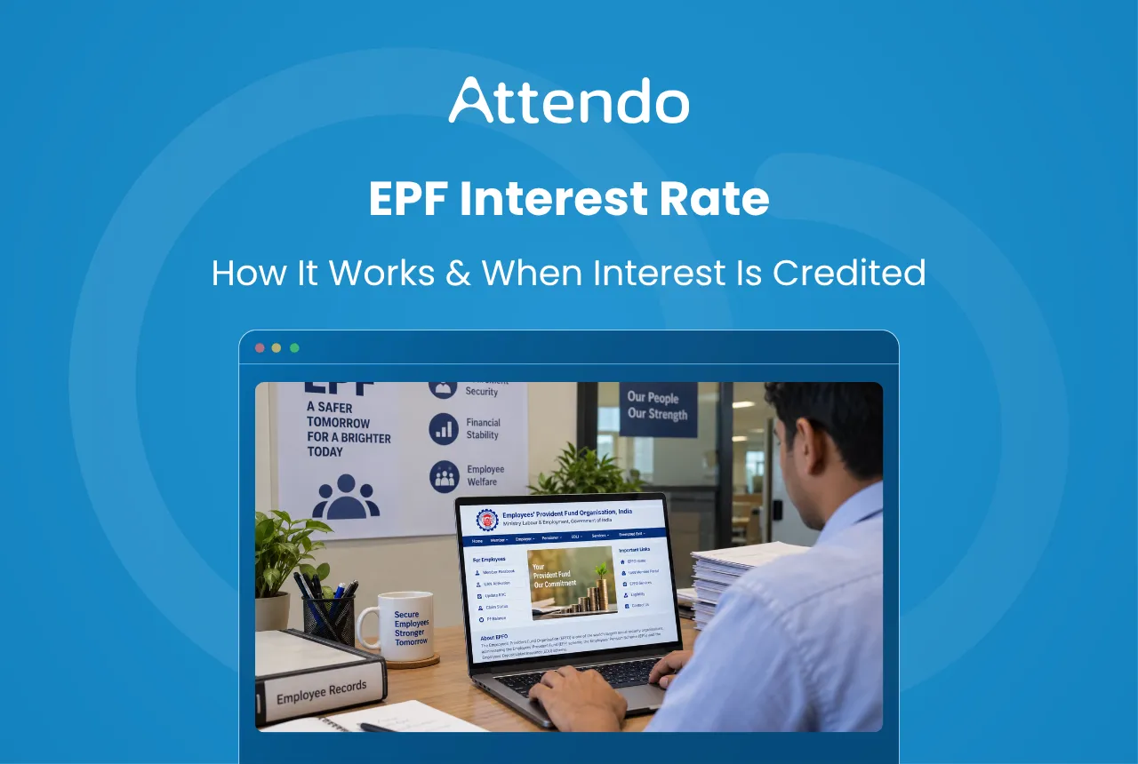 EPF interest rate explained with employee provident fund account and interest crediting process.