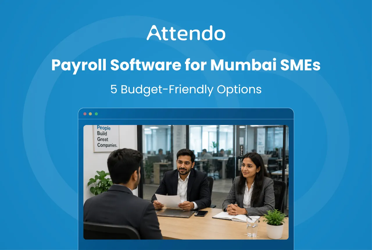 Payroll software for Mumbai SMEs featuring five budget-friendly options.